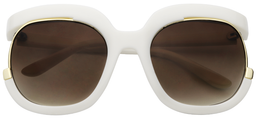 Sean Round White Sunglasses1