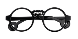 Magee Round Black Glasses1