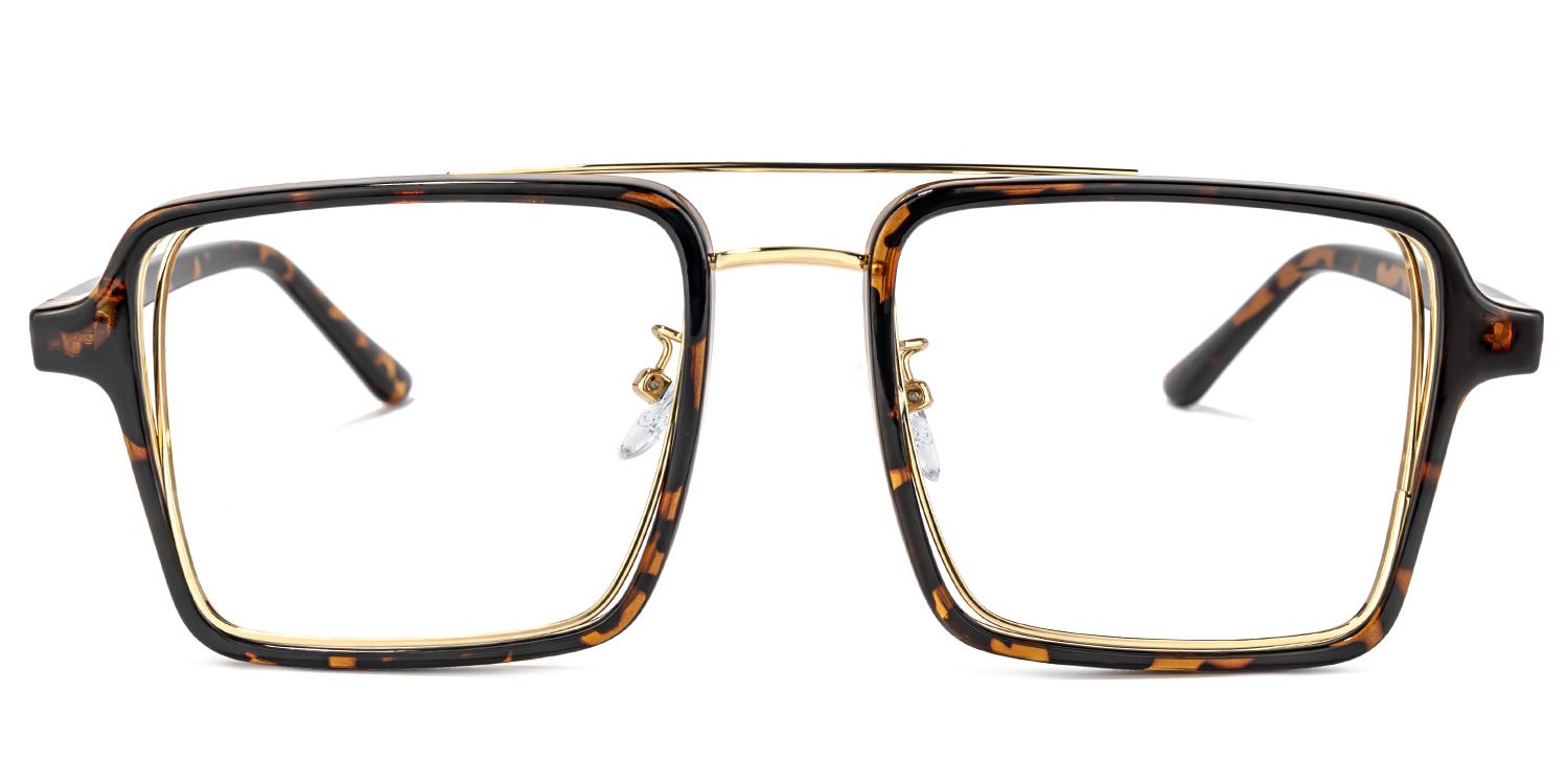 Aviator Tortoise-Gold Glasses | Zeelool Glasses0