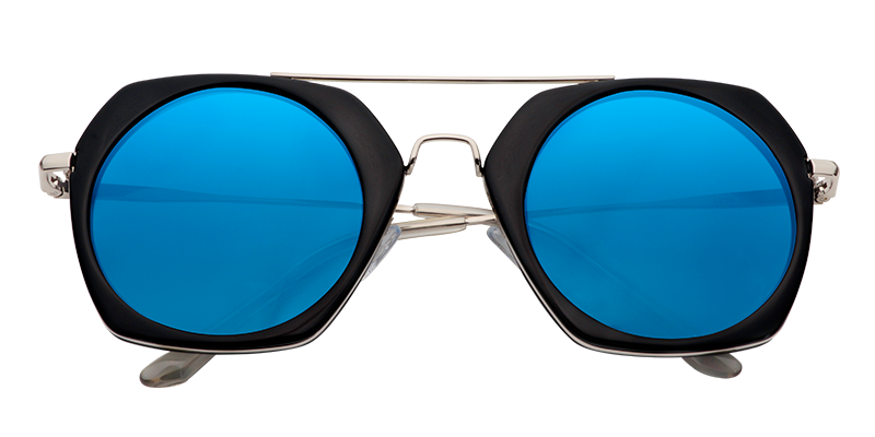 Geometric Blue Sunglasses | Zeelool Sunglass Frames1