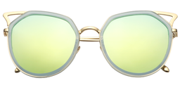 Nanette Cateye Green Sunglasses1