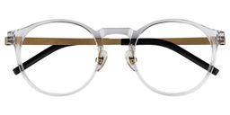 Yolanda Round Clear Glasses1