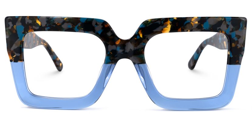 Brandon Square Blue Glasses