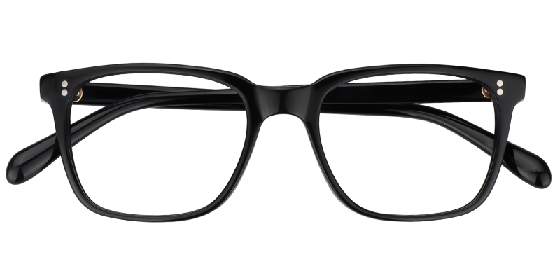 Lamont Rectangle Black Eyeglasses and Glasses Frames1