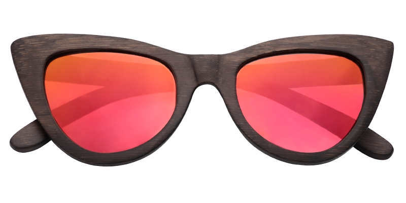 Cateye Wood Sunglasses | Zeelool Cateye Sunglasses1