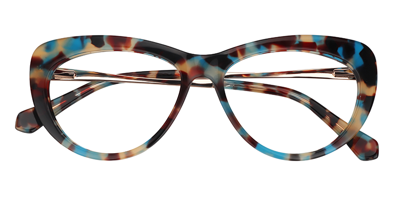 Cateye Blue-Tortoise Glasses1