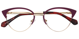 Nelly Cat Eye Red Glasses1