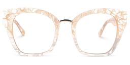 Denis Cat Eye Two-Tone Glasses0