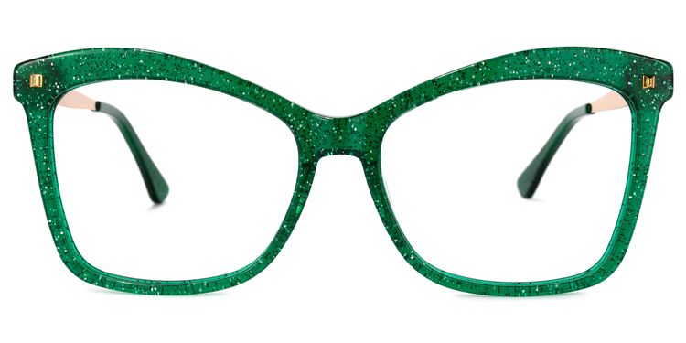 Isaebella Green Butterfly Glasses