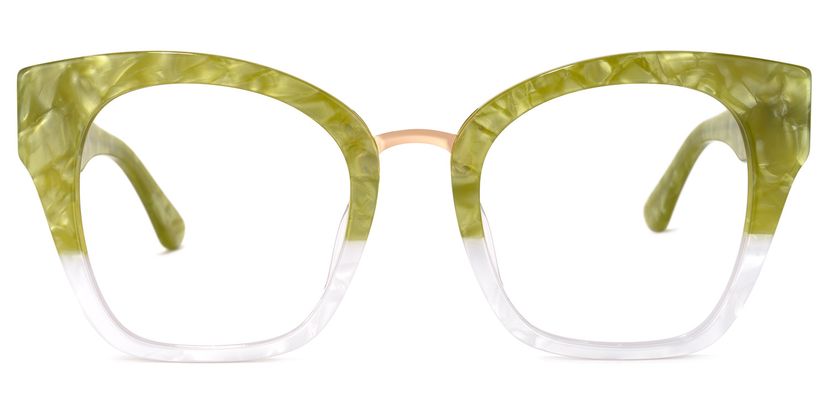 Denis Cat Eye Green Glasses