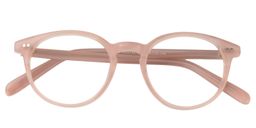 Amabel Round Pink Glasses1