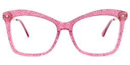 Isaebella Bright-Pink Butterfly Glasses0