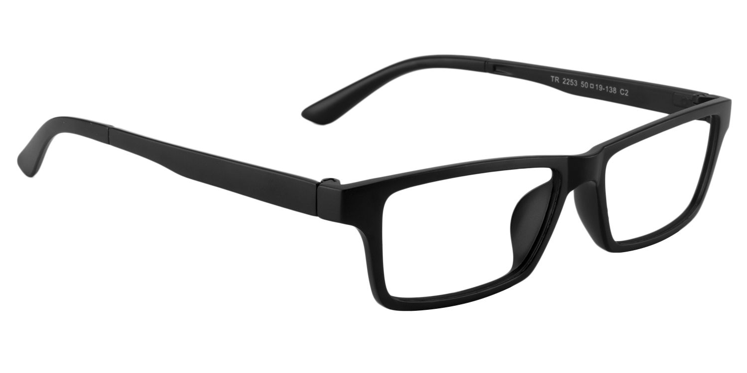 Rectangle Black Glasses | Zeelool Glasses3