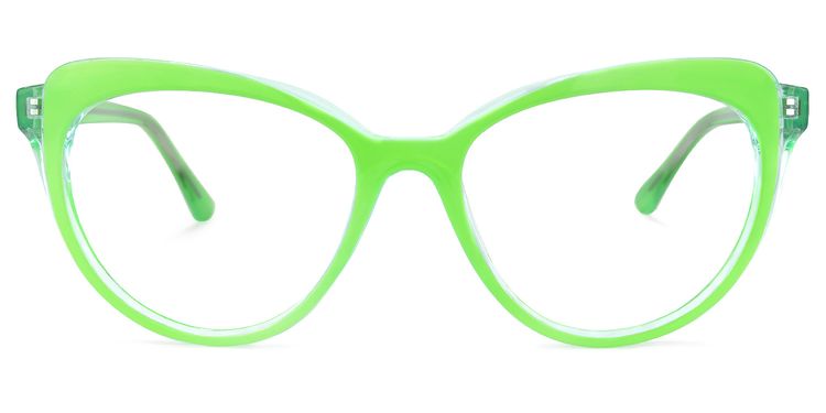 Torrence Cateye Green Glasses