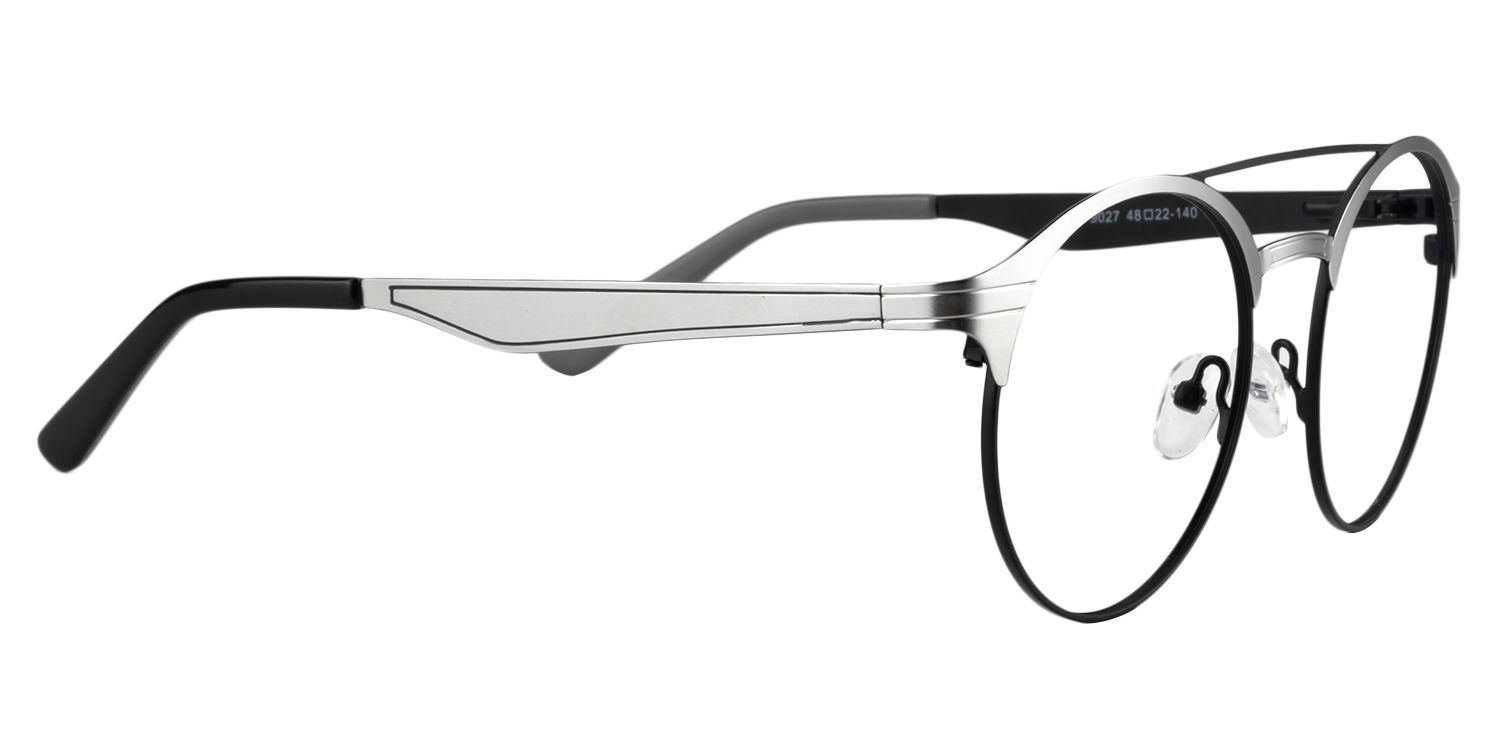 Aviator Silver Glasses | Zeelool Glasses4