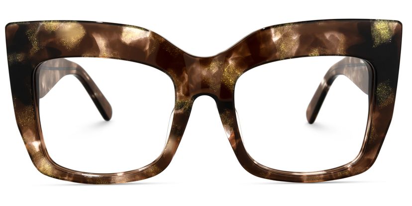 Charmaine Cat Eye Brown Glasses