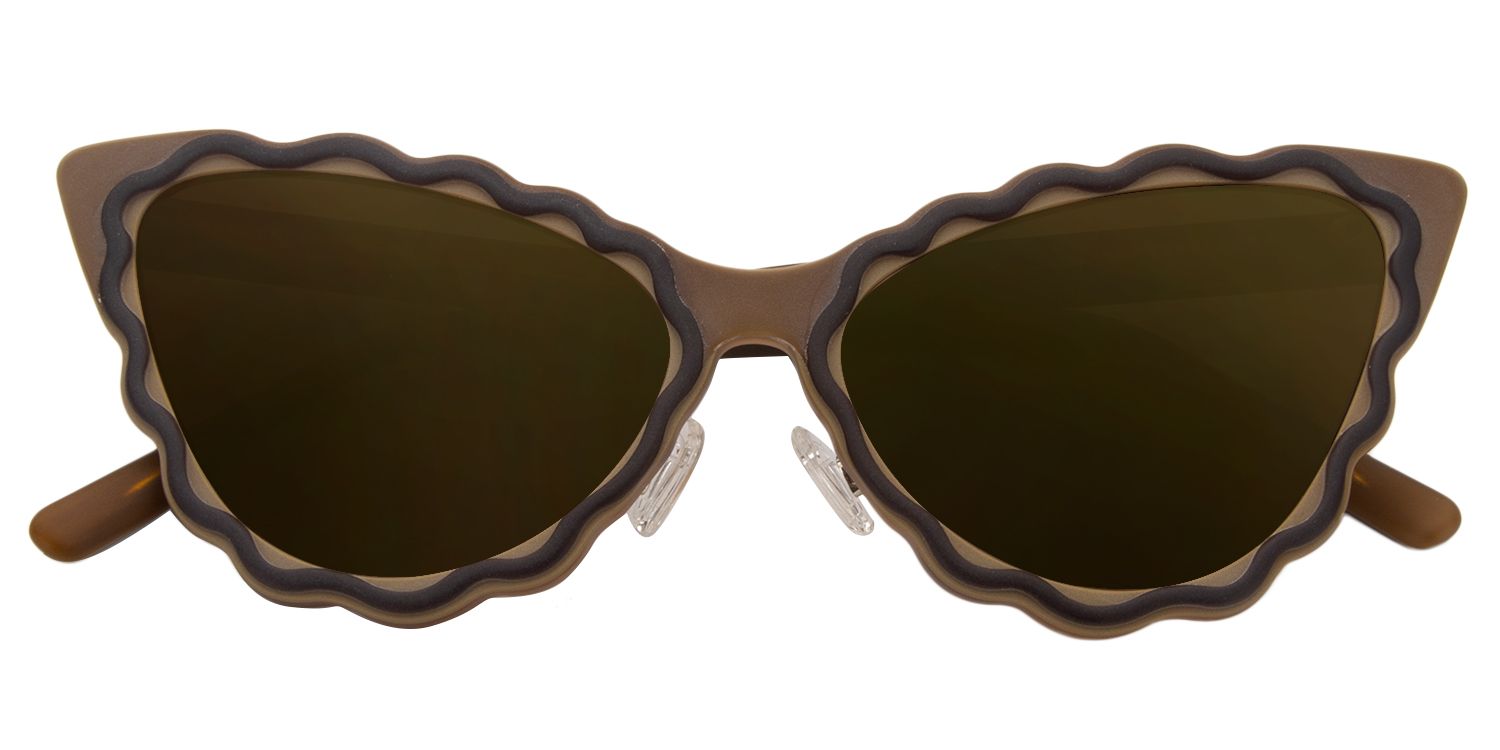 Cat eye Brown Sunglasses | Zeelool Sunglasses1