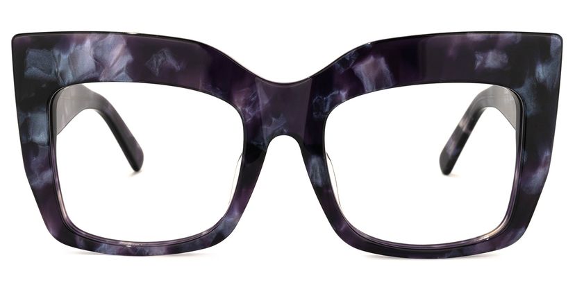 Charmaine Cat Eye Dark-Blue Glasses