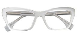 Xavie Cat eye Gray Glasses1