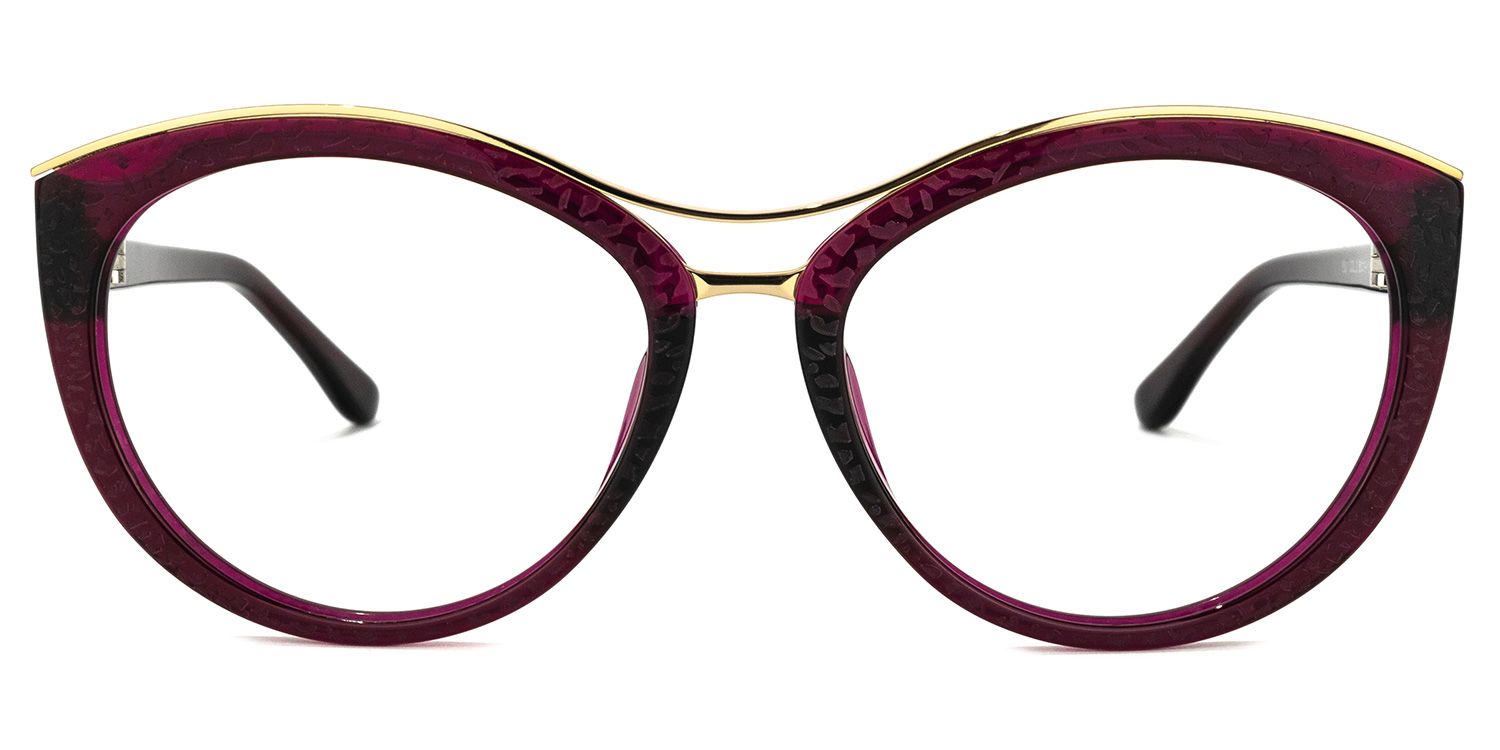 Aviator Wine Red Glasses | Zeelool Optical0
