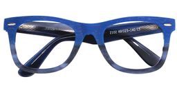 Willy Rectangle Blue Glasses1