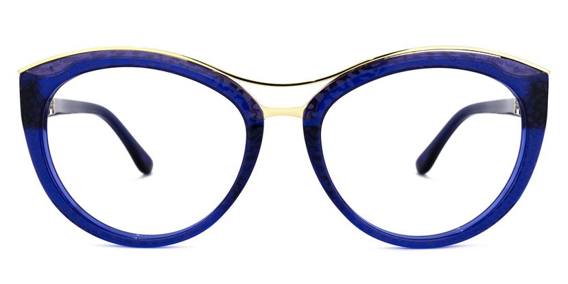 Carol Cateye Blue Glasses