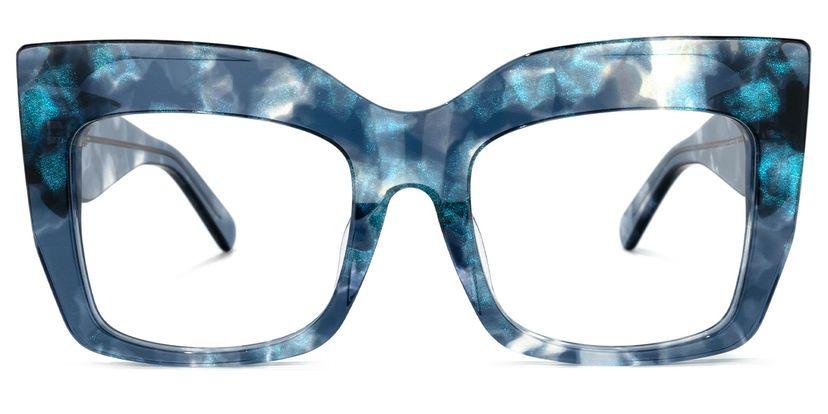 Charmaine Cat Eye Blue Glasses