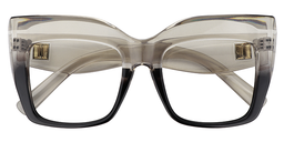 Alberta Cat Eye Gray Glasses1