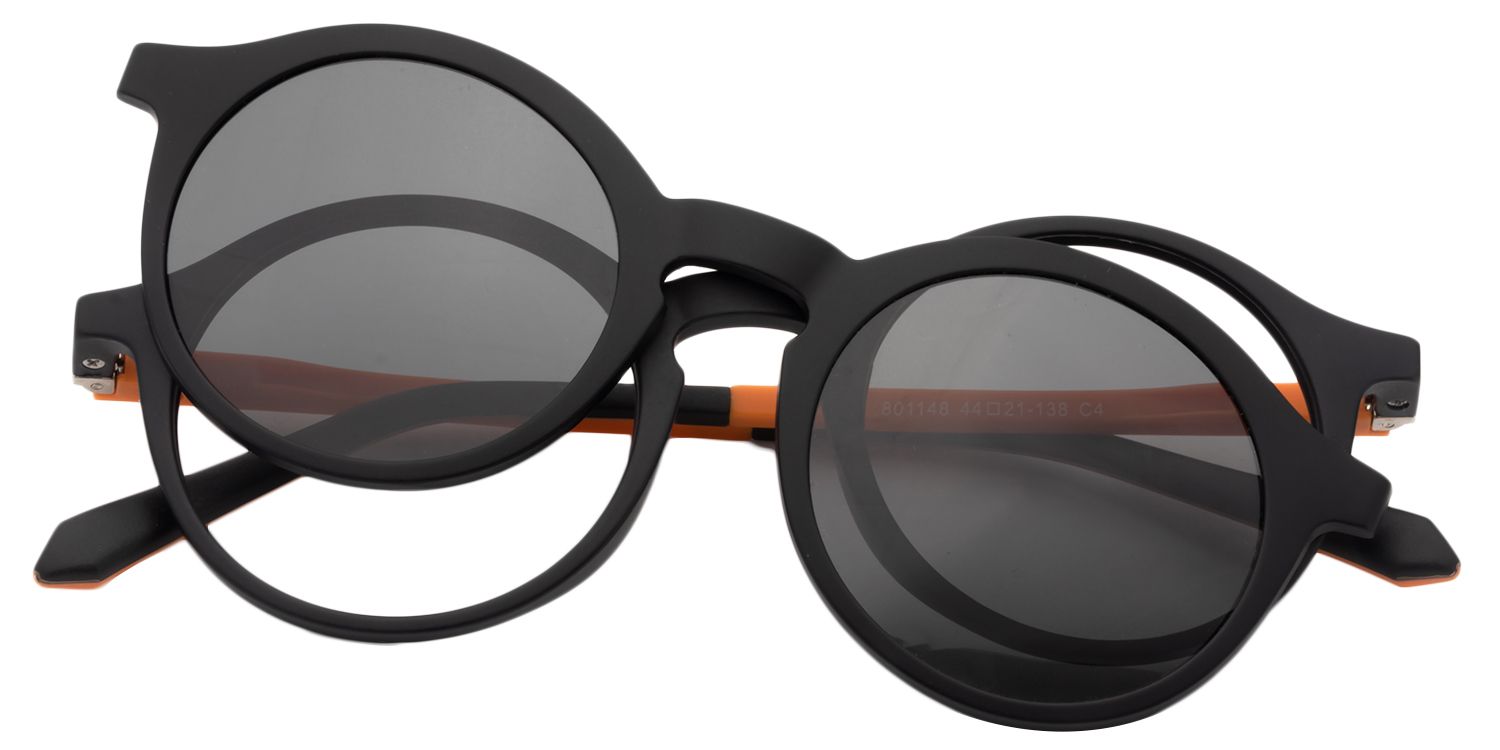 Clip-on Black Glasses | Zeelool Glasses1