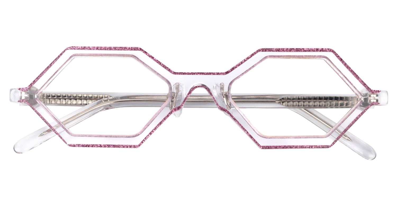 Geometric Purple Glasses | Zeelool Glasses1