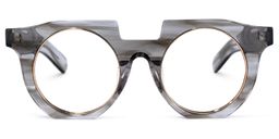 Mckoy Geoemtric Gray Glasses0