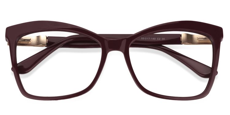 Alfred Butterfly Dark Red Glasses