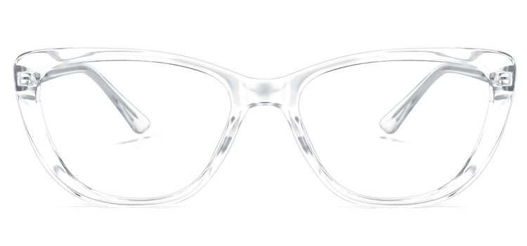 Qamar Cateye Clear Glasses