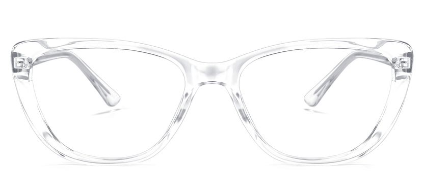 Qamar Cateye Clear Glasses