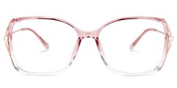 Fulleord Square Pink Glasses0