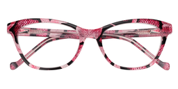 Python Cateye Pink-Tortoise Glasses1