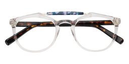 Brittany Aviator Clear Glasses1