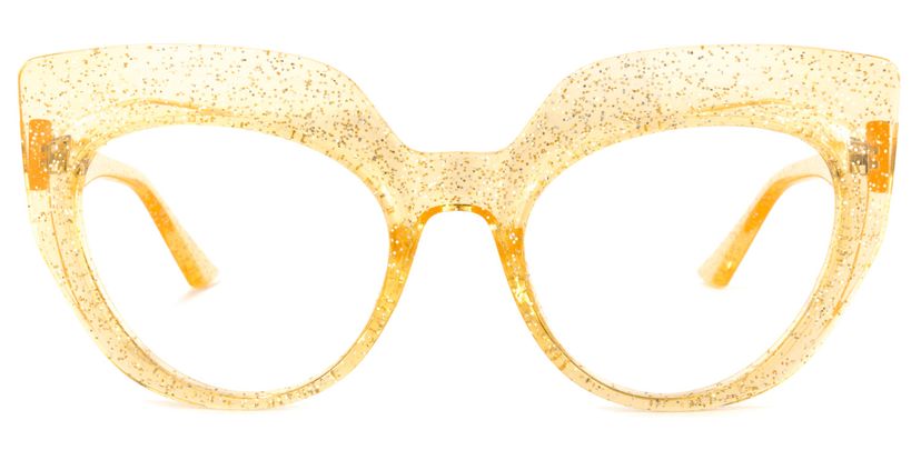 Depp Cateye Yellow Glasses