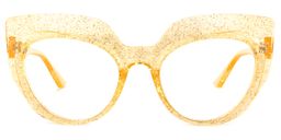 Depp Cateye Yellow Glasses0