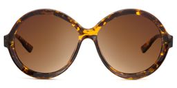 Garth Round Yellow-Tortoise Sunglasses0
