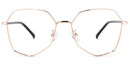 Bivins Geometric Gold Glasses0