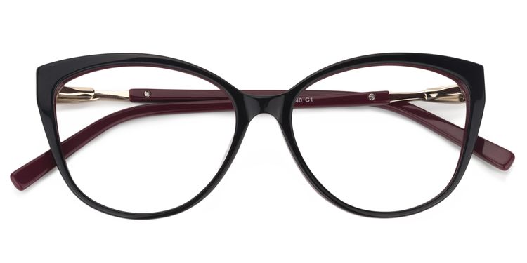 Callie Cat eye Black Glasses