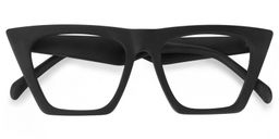 Cecile Cat Eye Black Glasses1