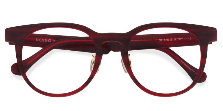 Calliste Round Red Glasses