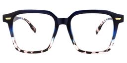 Rivera Square Dark-Blue Glasses0