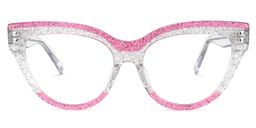 Cascata Cateye Clear Glasses0