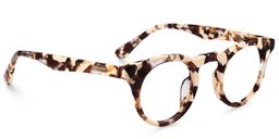 Abigail Round Light Tortoise Glasses2