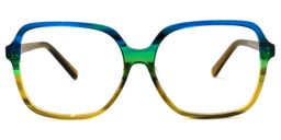 Lollipop Square Blue-Brown Glasses0
