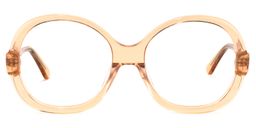 Bryan Round Orange Glasses0