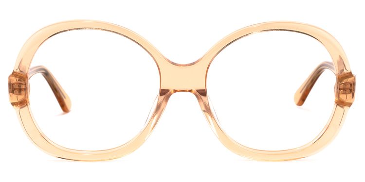 Bryan Round Orange Glasses